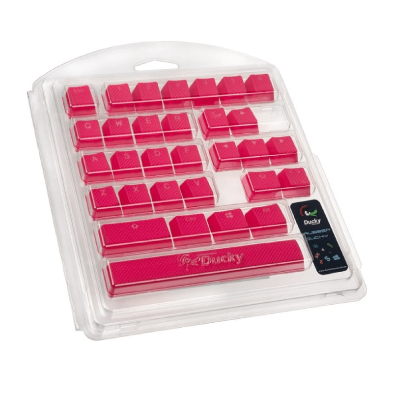 Ducky Seamless Doubleshot Rubber 31 Keycap Set - Pink - أكسسوار لوحة مفاتيح